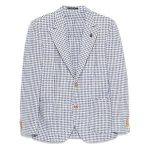 Gabriele Pasini Men Blazer With Houndstooth Motif